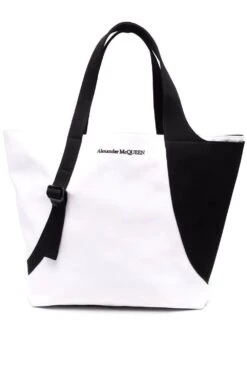 ALEXANDER MCQUEEN Harness Tote White