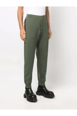 ALEXANDER MCQUEEN Loopback Joggers Khaki