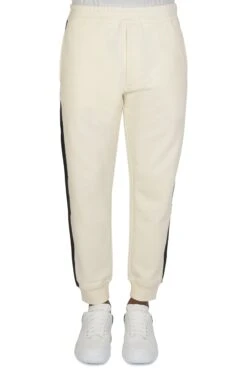ALEXANDER MCQUEEN Tape Detail Joggers Cream