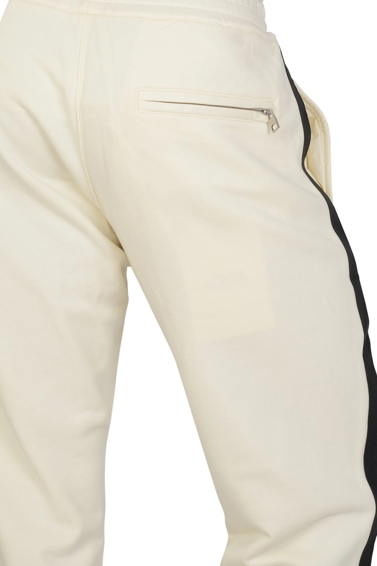 ALEXANDER MCQUEEN Tape Detail Joggers Cream - Image 5