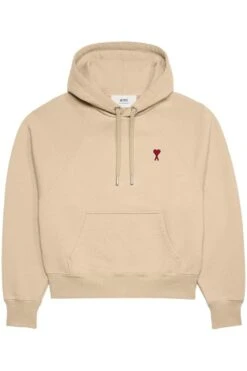 AMI PARIS ADC Heavy Loopback Hoodie Beige
