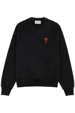 AMI PARIS Red ADC Sweatshirt Black