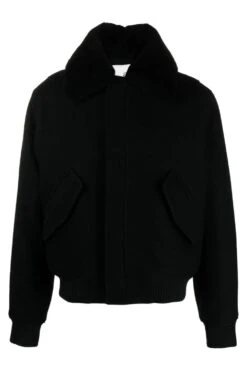 AMI PARIS SHEARLING COLLAR JACKET