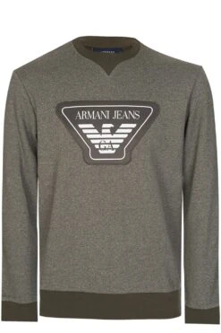 ARMANI Armani Jeans Chest Badge Sweatshirt Khaki