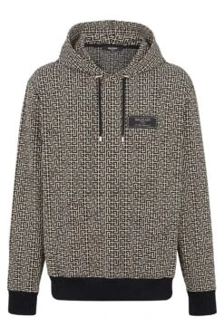 BALMAIN Monogram Jacquard Hoodie