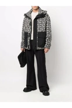 BALMAIN Monogram Nylon Jacket