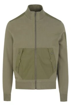BELSTAFF Hudson Full Zip Sweatshirt Olive