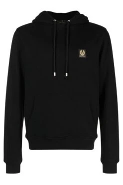 BELSTAFF Patch Logo Pullover Hoodie Black