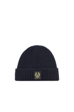 BELSTAFF Watch Beanie Hat Navy