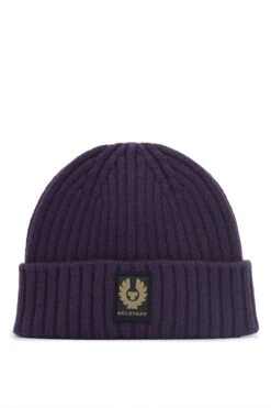 BELSTAFF Watch Beanie Hat Purple