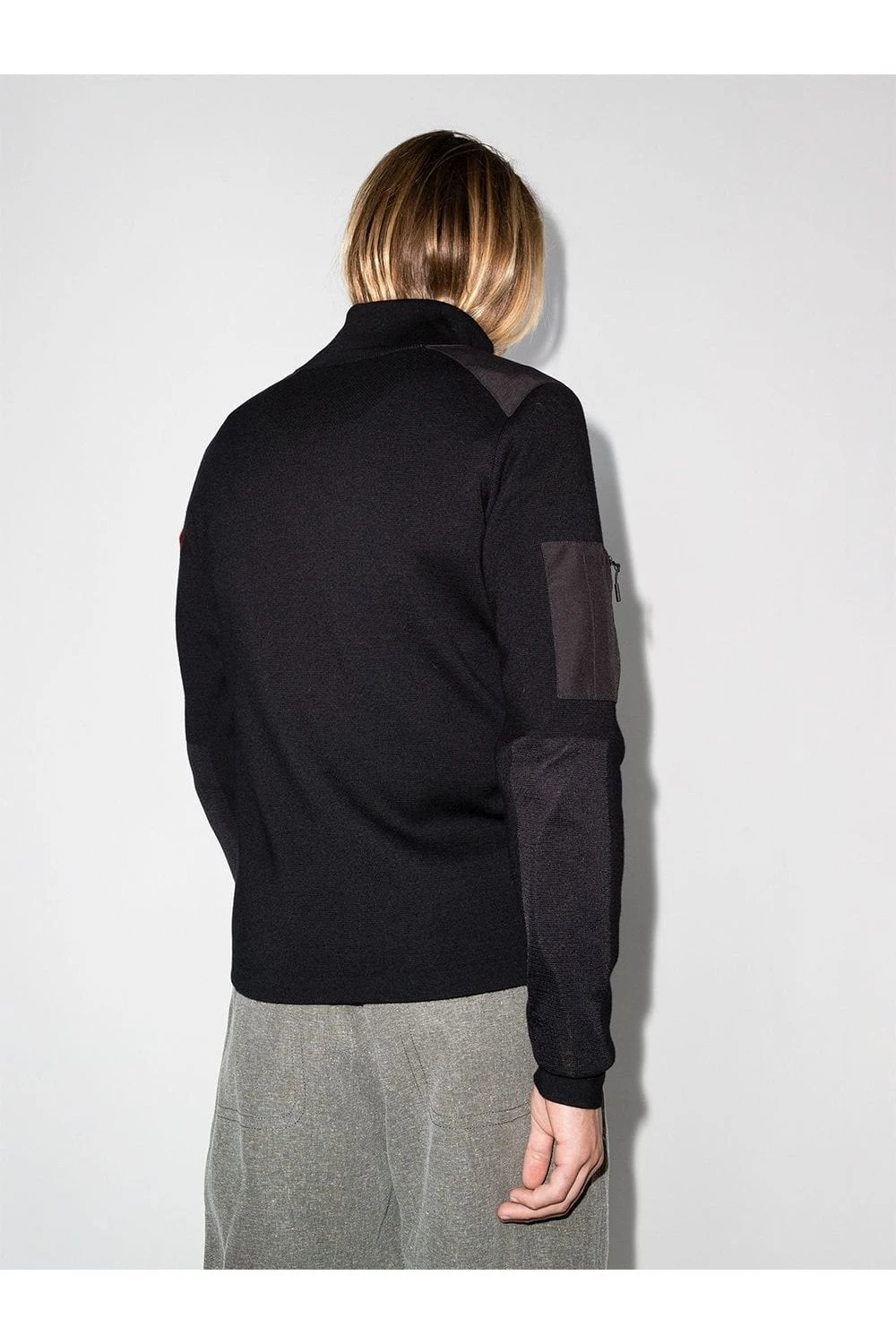 CANADA GOOSE Stormont 1/4 Zip Sweater Black - Image 3