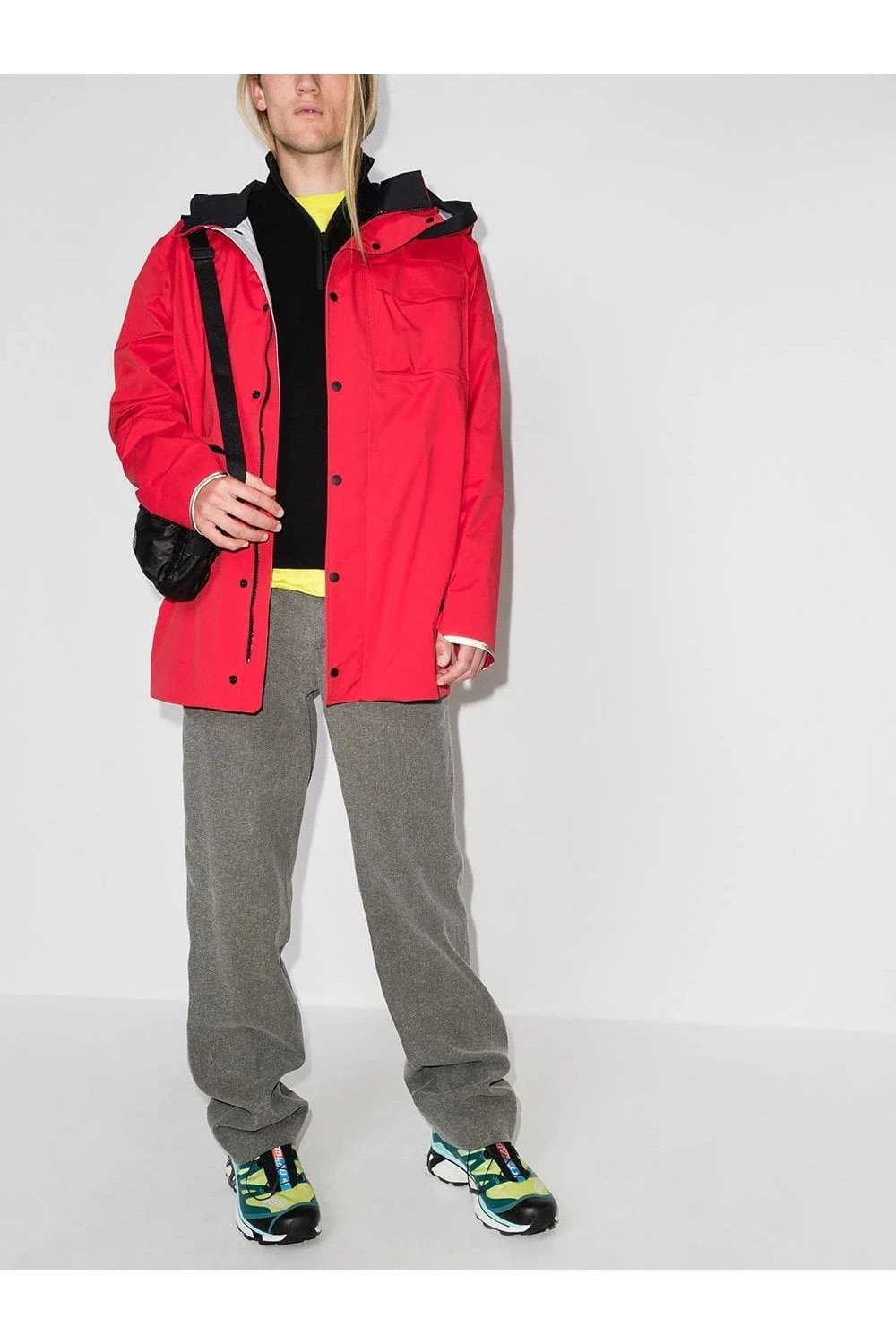 CANADA GOOSE Stormont 1/4 Zip Sweater Black - Image 5