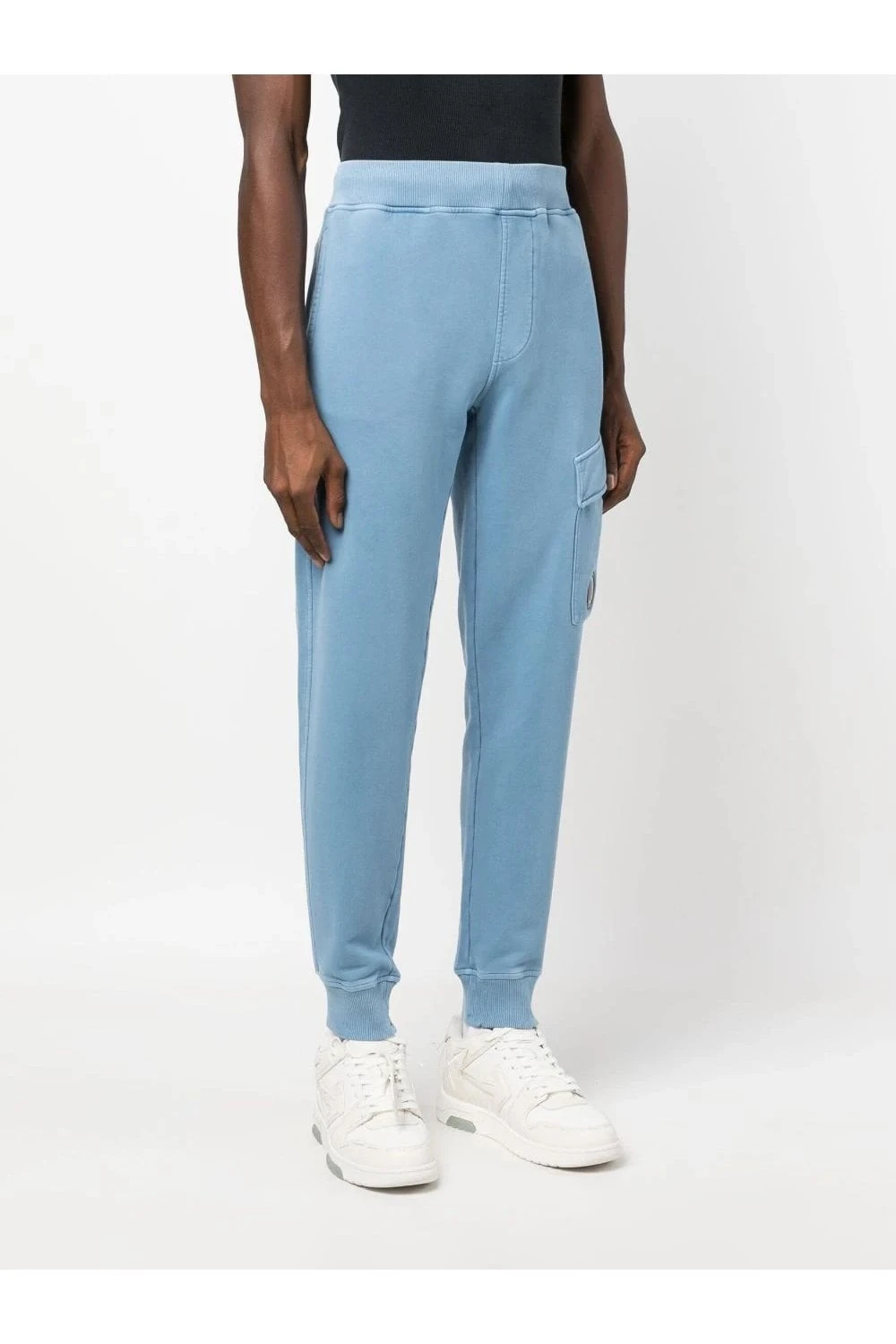 CP COMPANY Brushed Lens Joggers Blue