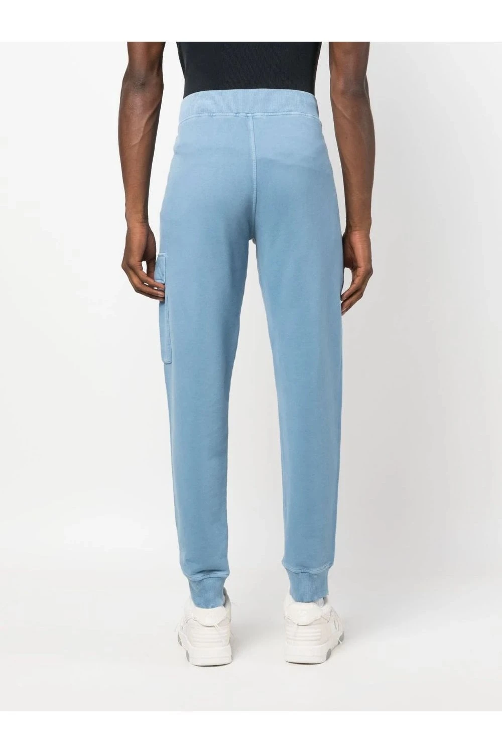 CP COMPANY Brushed Lens Joggers Blue - Image 4