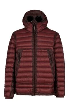 CP COMPANY D.D. Shell Goggle Down Jacket Red