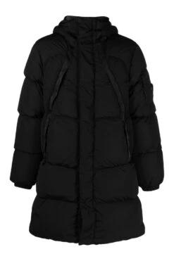 CP COMPANY Nycra-R Hooded Coat Black