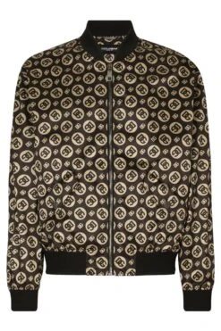 DOLCE & GABBANA RE Edition Logomania Jacket Brown
