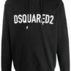 DSQUARED2 Cool Fit Branded Hoodie Black