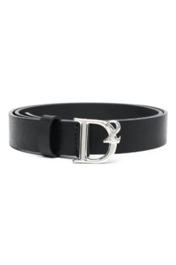 DSQUARED2 D2 Leather Belt Black