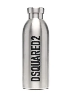 DSQUARED2 Logo Water Bottle Silver-tone