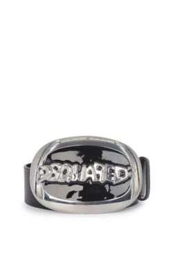 DSQUARED2 Oversize Buckle Belt Black
