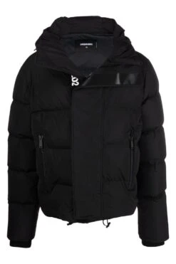 DSQUARED2 Placket Logo Down Jacket Black