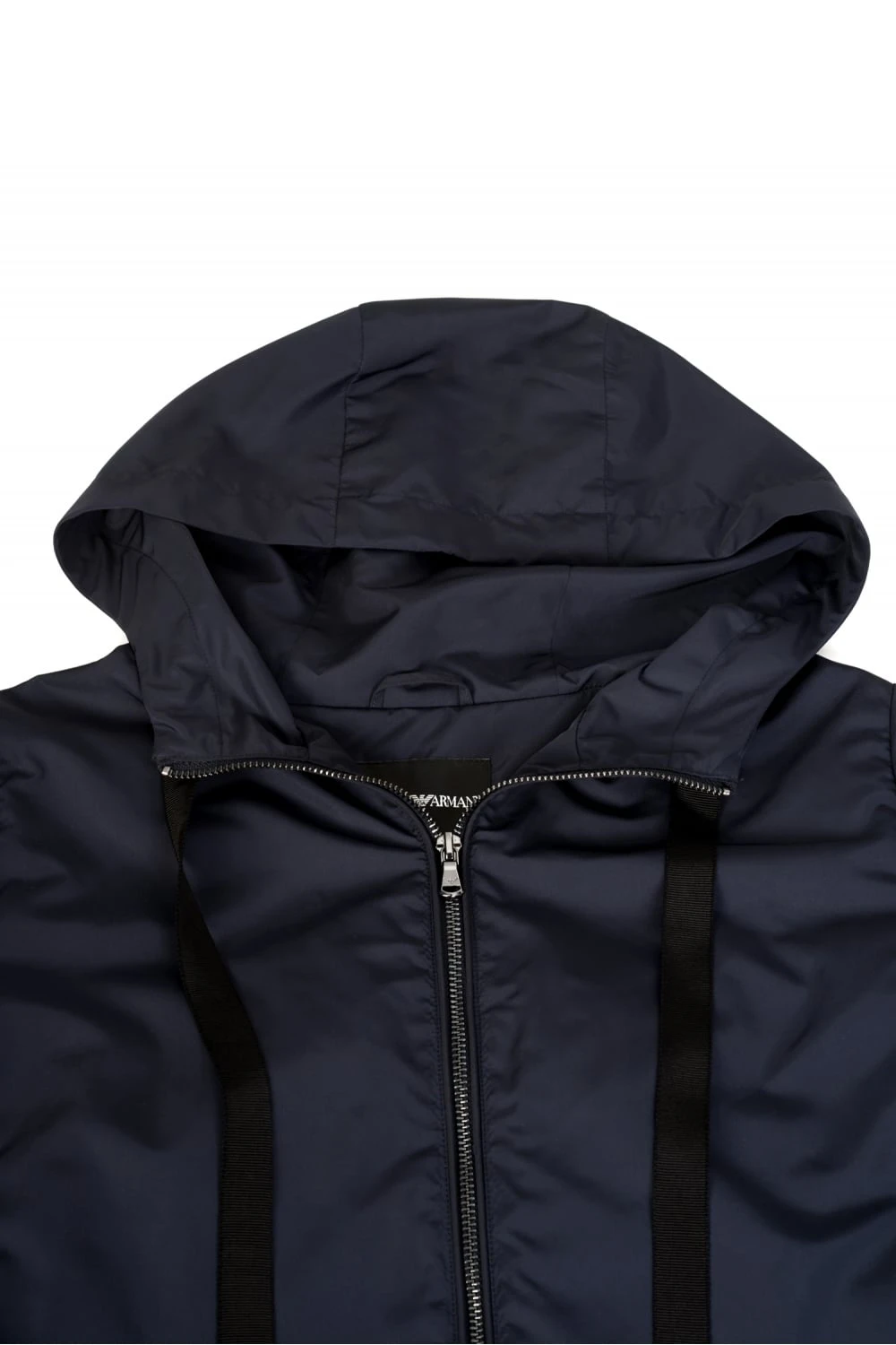 ARMANI Emporio Armani Womens Hooded Jacket Navy - Image 3