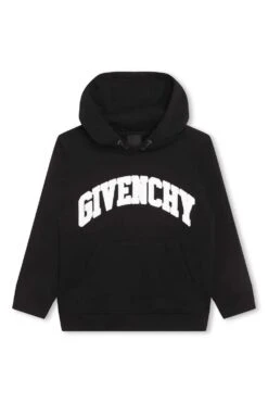 GIVENCHY KIDS Kids Branded Hooded Top Black