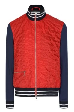 KENZO Quilted Zipped Jacket Red