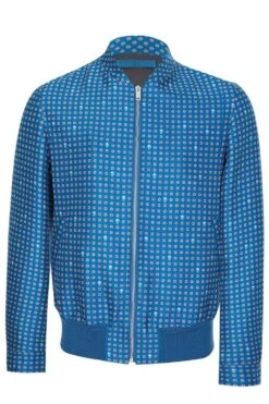 ALEXANDER MCQUEEN Mainline Alexander McQueen Wool Silk Mix Jacket Blue
