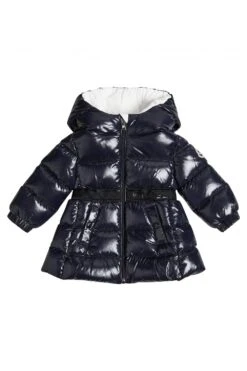 MONCLER ENFANT Baby Alis Long Parka Navy