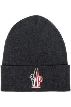 MONCLER GRENOBLE Classic Grenoble Logo Hat Charcoal