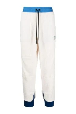 MONCLER GRENOBLE Contrast Waistband Joggers White