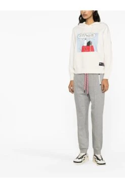 MONCLER GRENOBLE Womens Cuffed Joggers Grey