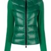 MONCLER GRENOBLE Womens Hooded Hybrid Jacket Green
