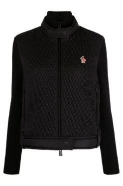 MONCLER GRENOBLE WOMENS HYBRID ZIP TOP 