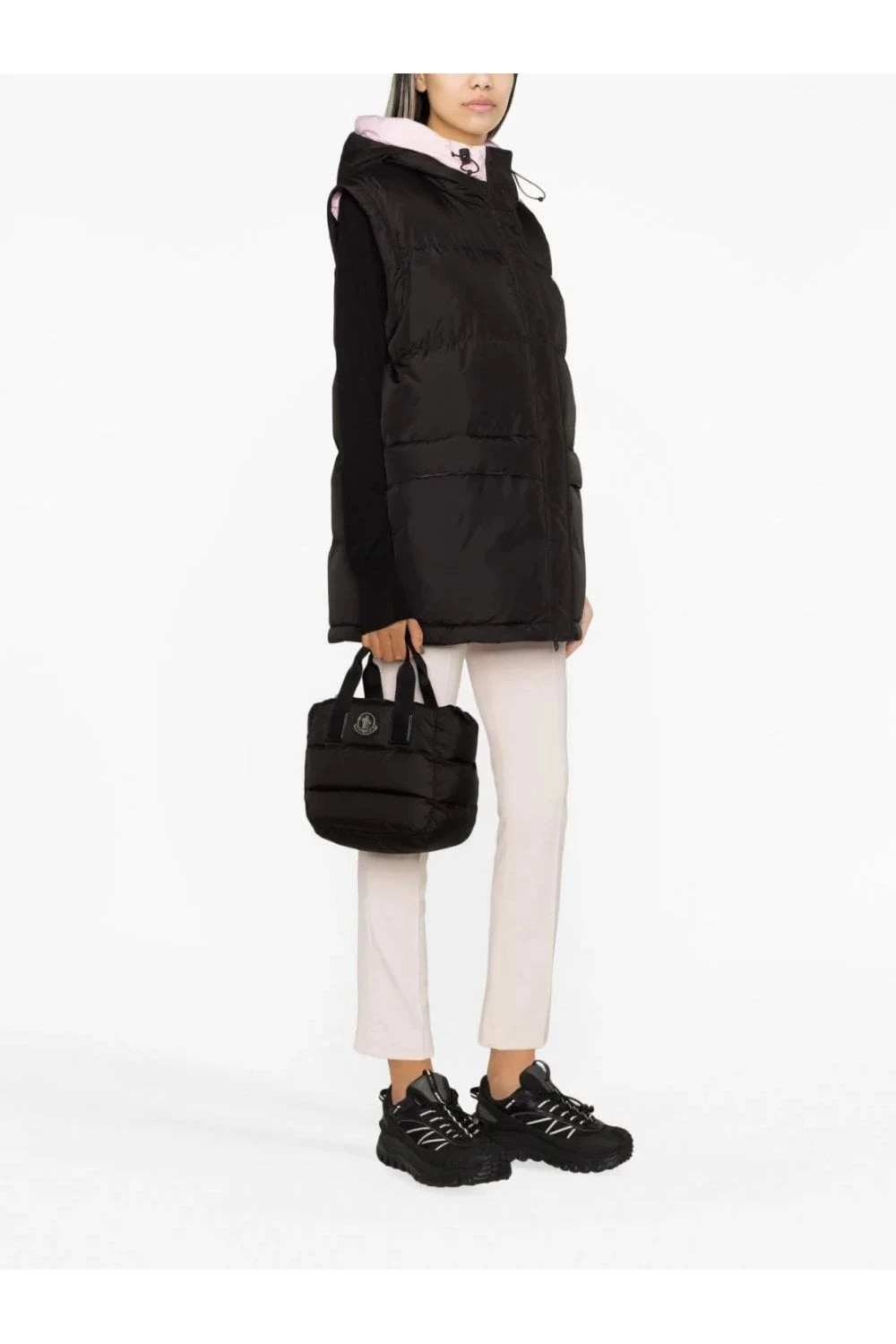 MONCLER Womens Mini Caradoc Bag Black - Image 2