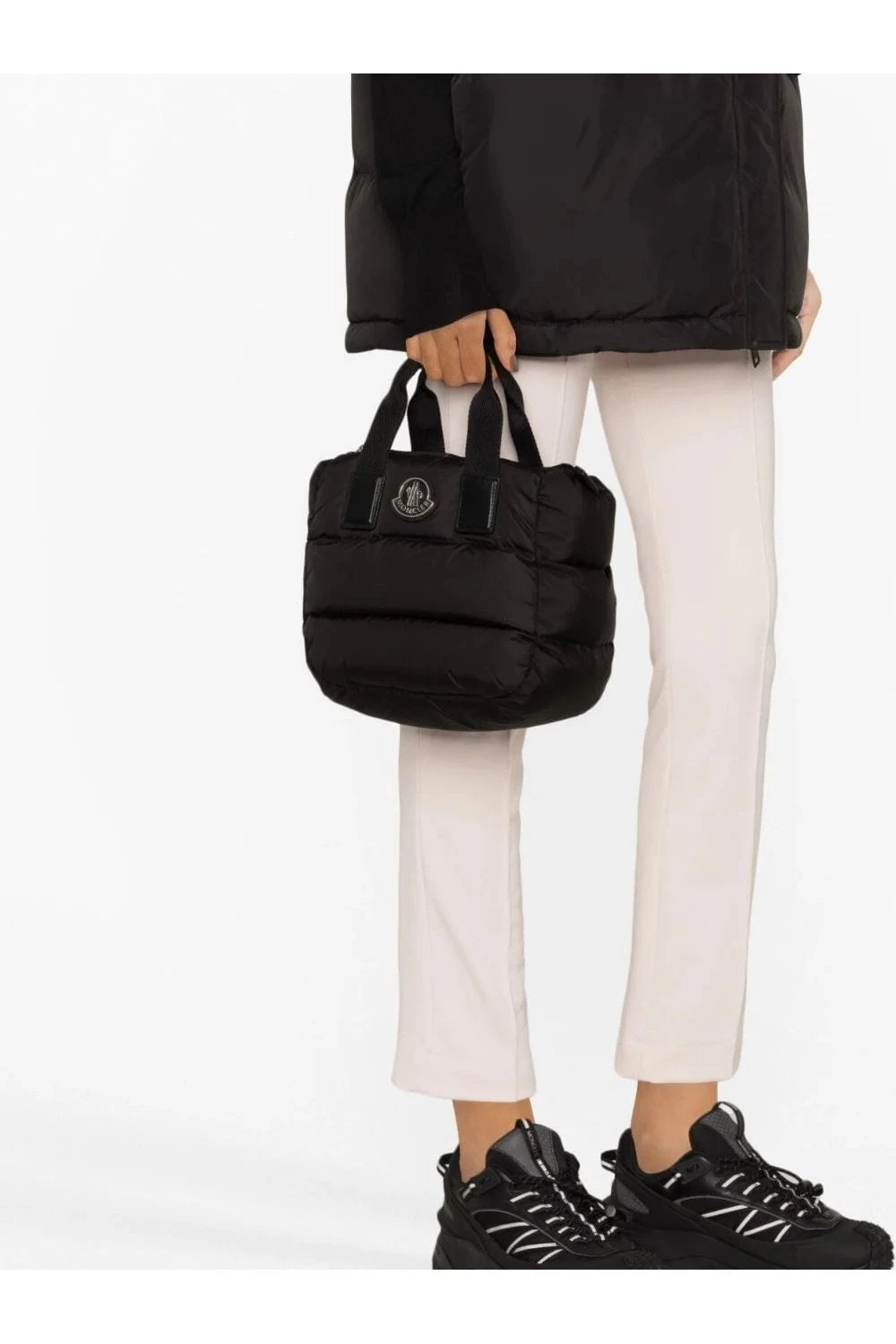 MONCLER Womens Mini Caradoc Bag Black - Image 3