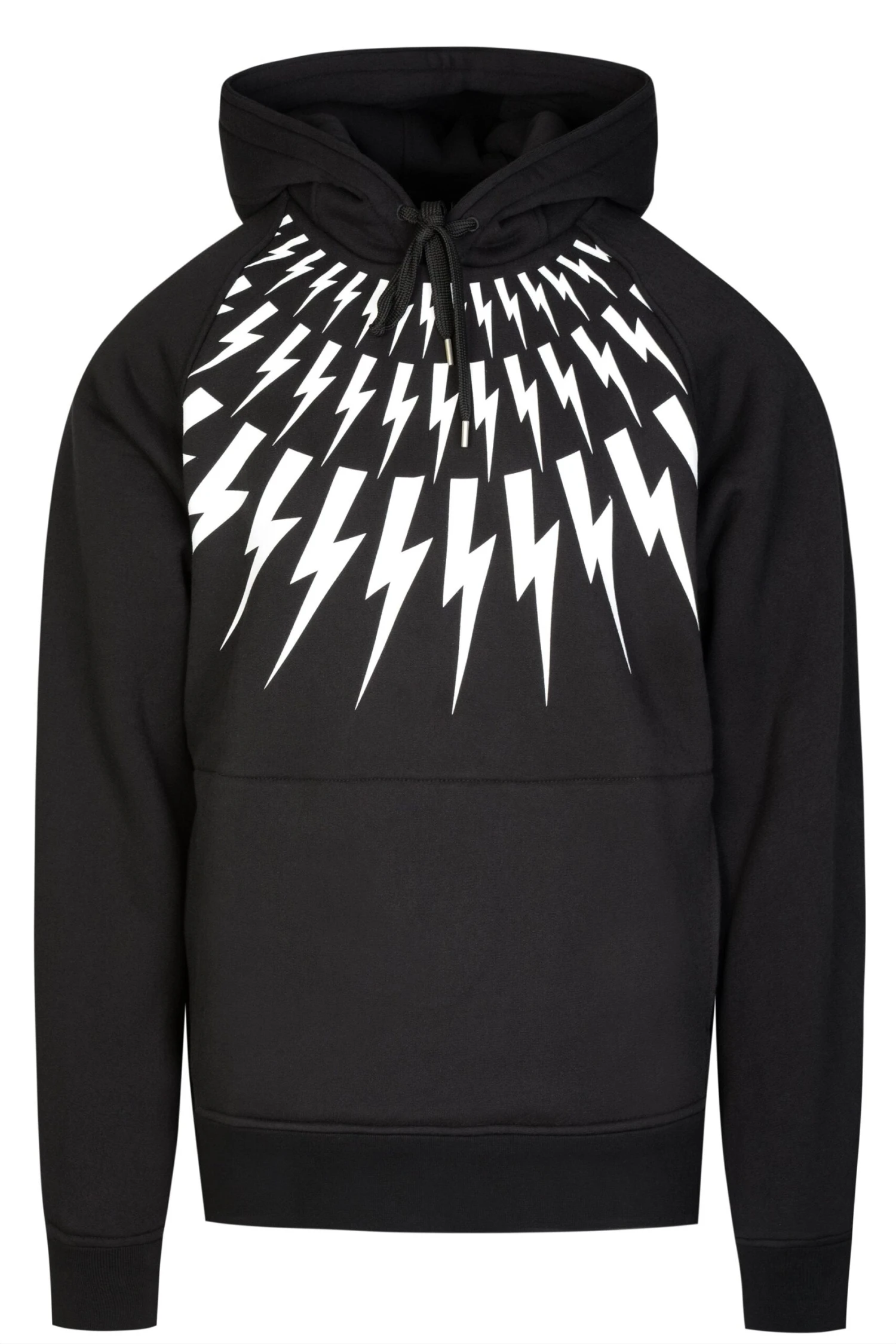 NEIL BARRETT Neil Barrett Bolt Raglon Hooded Sweatshirt