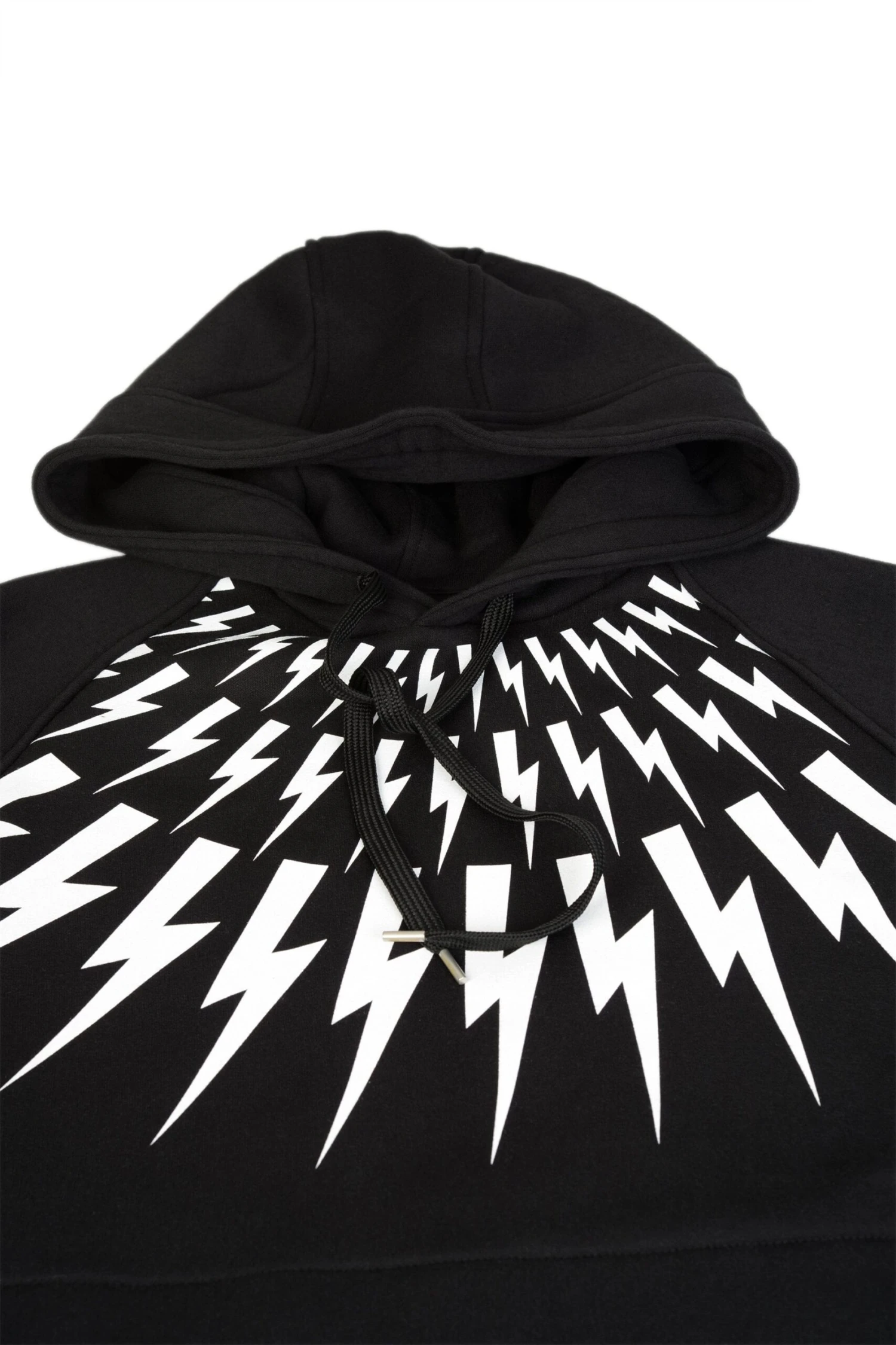 NEIL BARRETT Neil Barrett Bolt Raglon Hooded Sweatshirt - Image 3