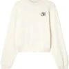 OFF WHITE Womens Flock OW Over Crew Beige