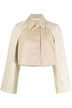 PALM ANGELS Women's Cropped Trench Coat