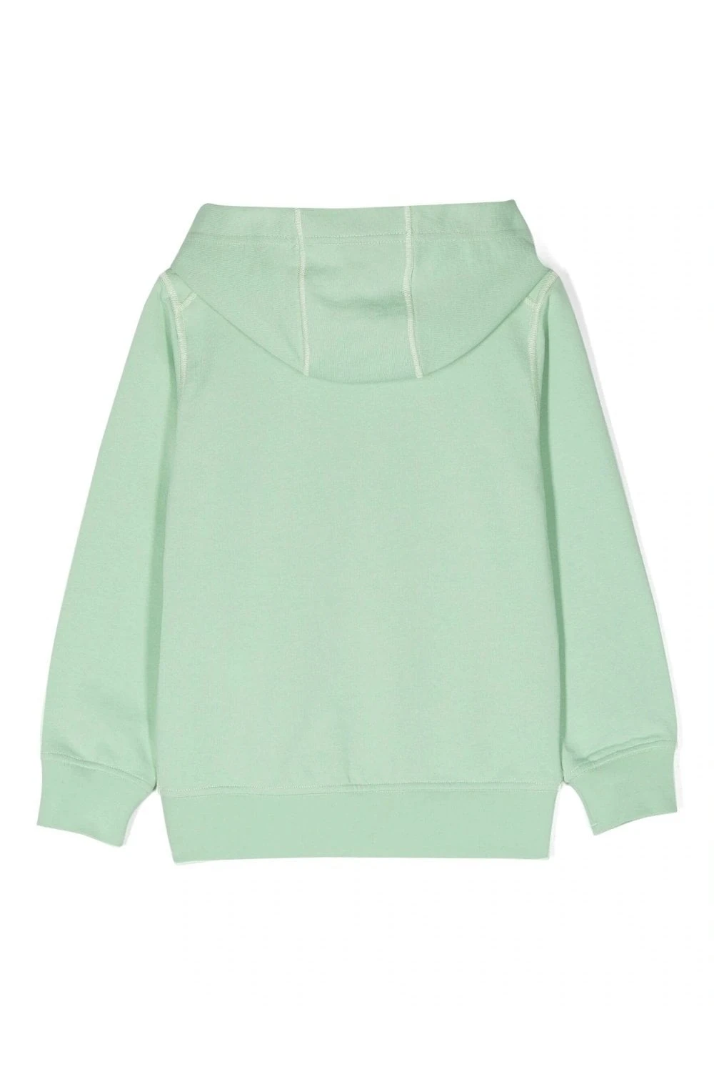 STONE ISLAND JUNIOR Kids Compass Pullover Hoodie Green - Image 2