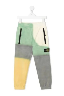 STONE ISLAND JUNIOR Kids Dye Print Joggers