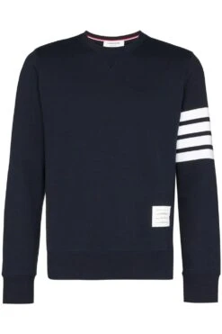 Thom Browne Classic 4 Bar Sweatshirt Navy