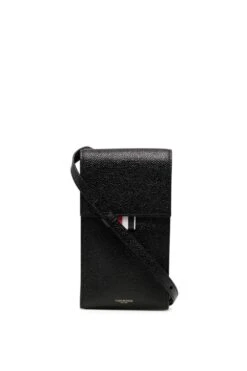 Thom Browne Crossbody Phone Holder Black