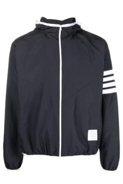 Thom Browne Packable Zip Up Hood Jacket