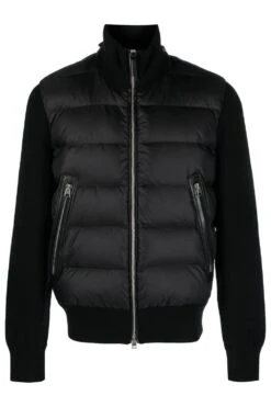 TOM FORD Nylon Down Merino Funnel Top Black