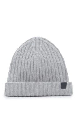 TOM FORD Ribbed Cashmere Beanie Grey