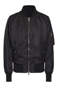 VALENTINO Black Untitled Stud Bomber